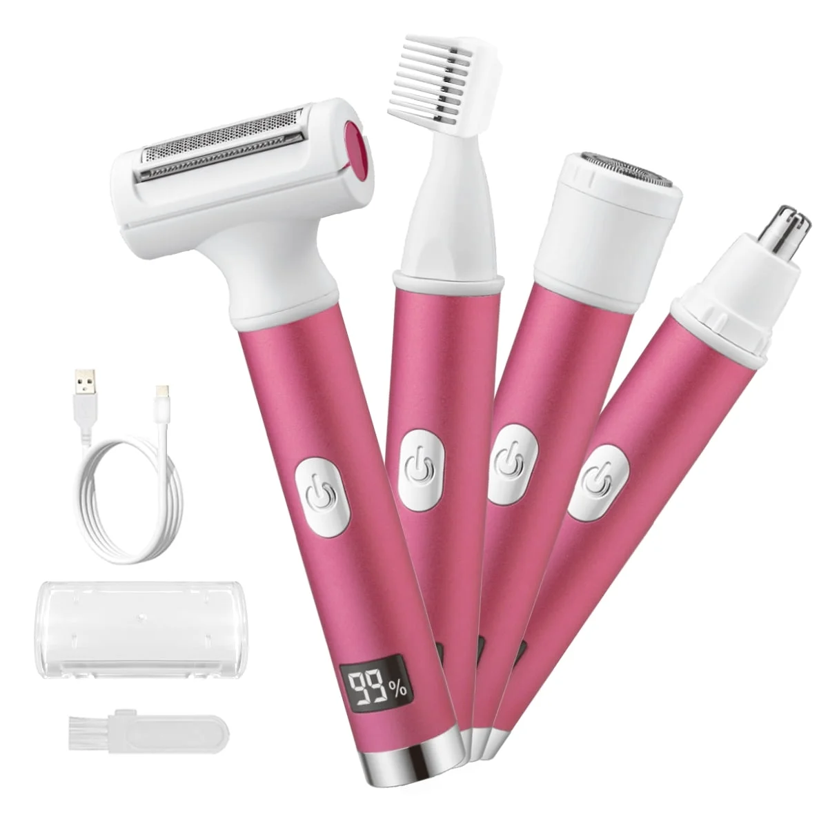 Electric Razor for Women, 4 in 1 Electric Shaver for Women, Rechargeable Led Display